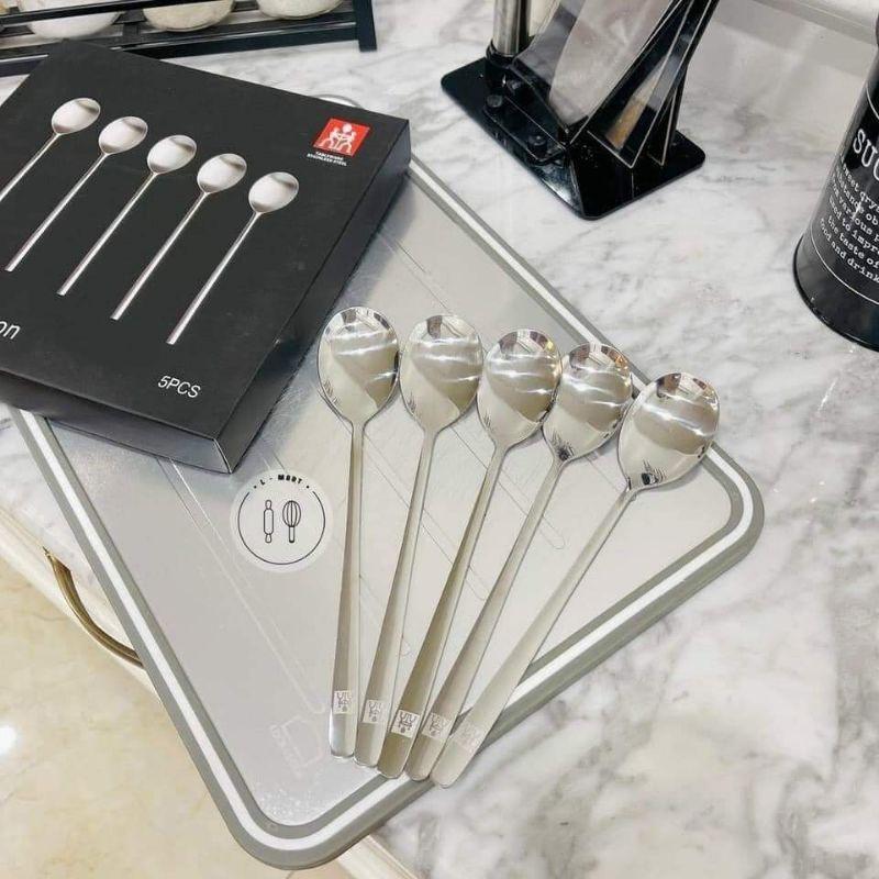 Hàng Sẵn Set 5 Thìa Inox Đóng Hộp Cao Cấp Đức ZWILLING Bộ 5 Thìa Cao Cấp