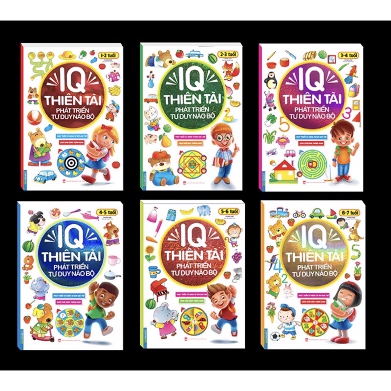 (Bộ 6 cuốn) IQ Thiên Tài Phát Triển Tư Duy Não Bộ (1-7 tuổi)