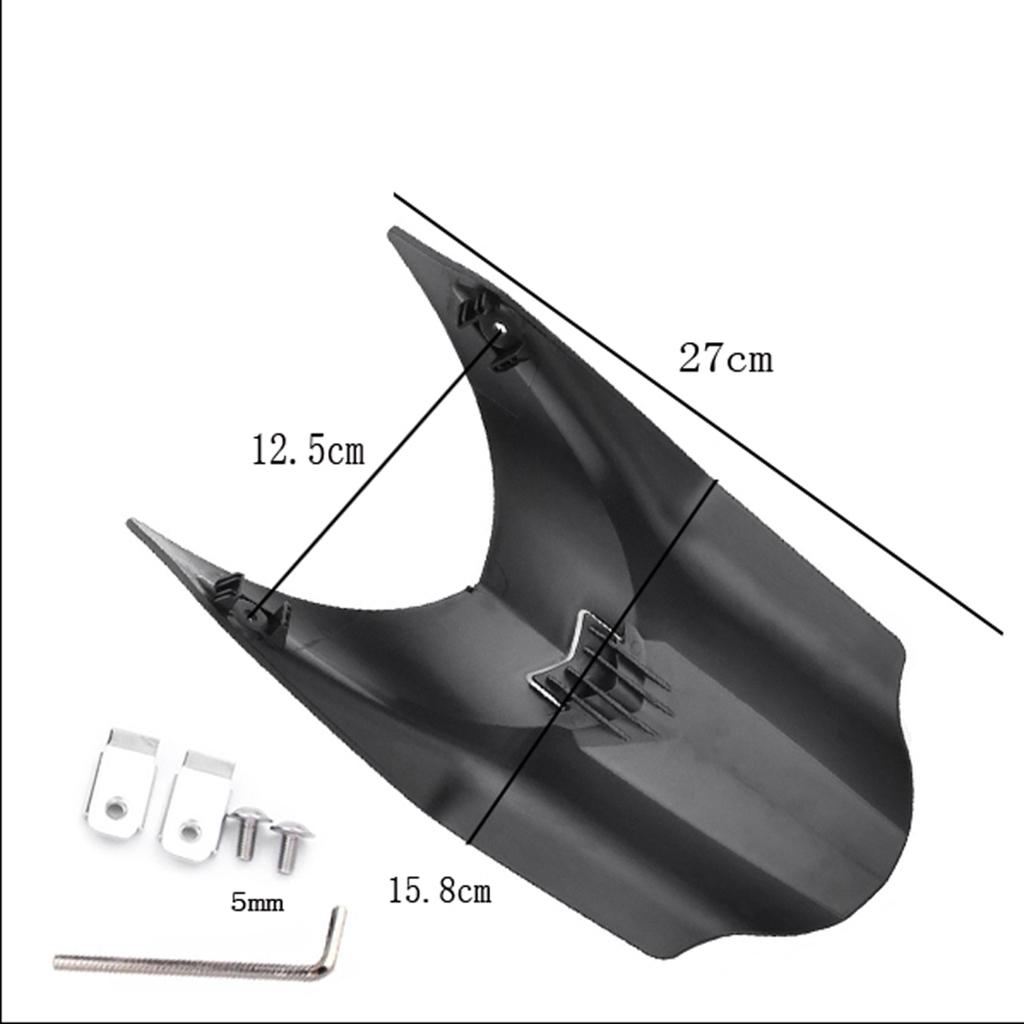 Black Front and Rear Tire Mudguard Fender for BMW R1200 GS 2013-2017