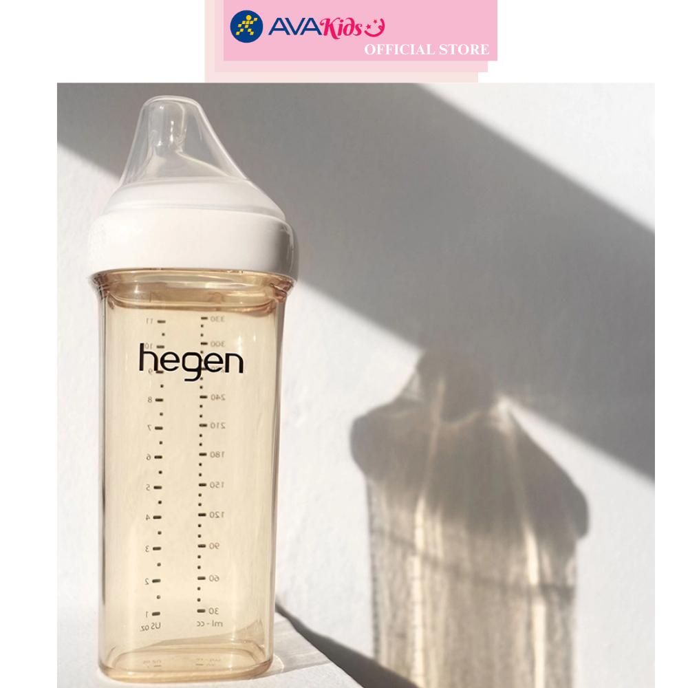 Bình sữa nhựa PPSU Hegen cổ rộng 330 ml (từ 6 tháng)