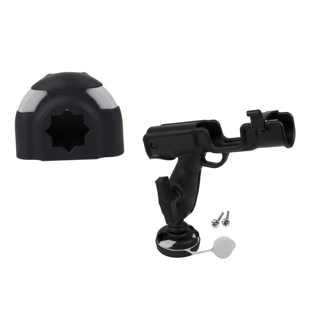 Adjustable 360 Degree Boat Kayak Fishing Rod Holder Rack Rest & Mount Base