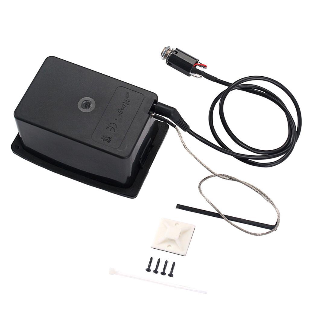 5-Band Acoustic Guitar Preamp EQ Piezo Pickup LCD Tuner for Guitar Parts Accessories