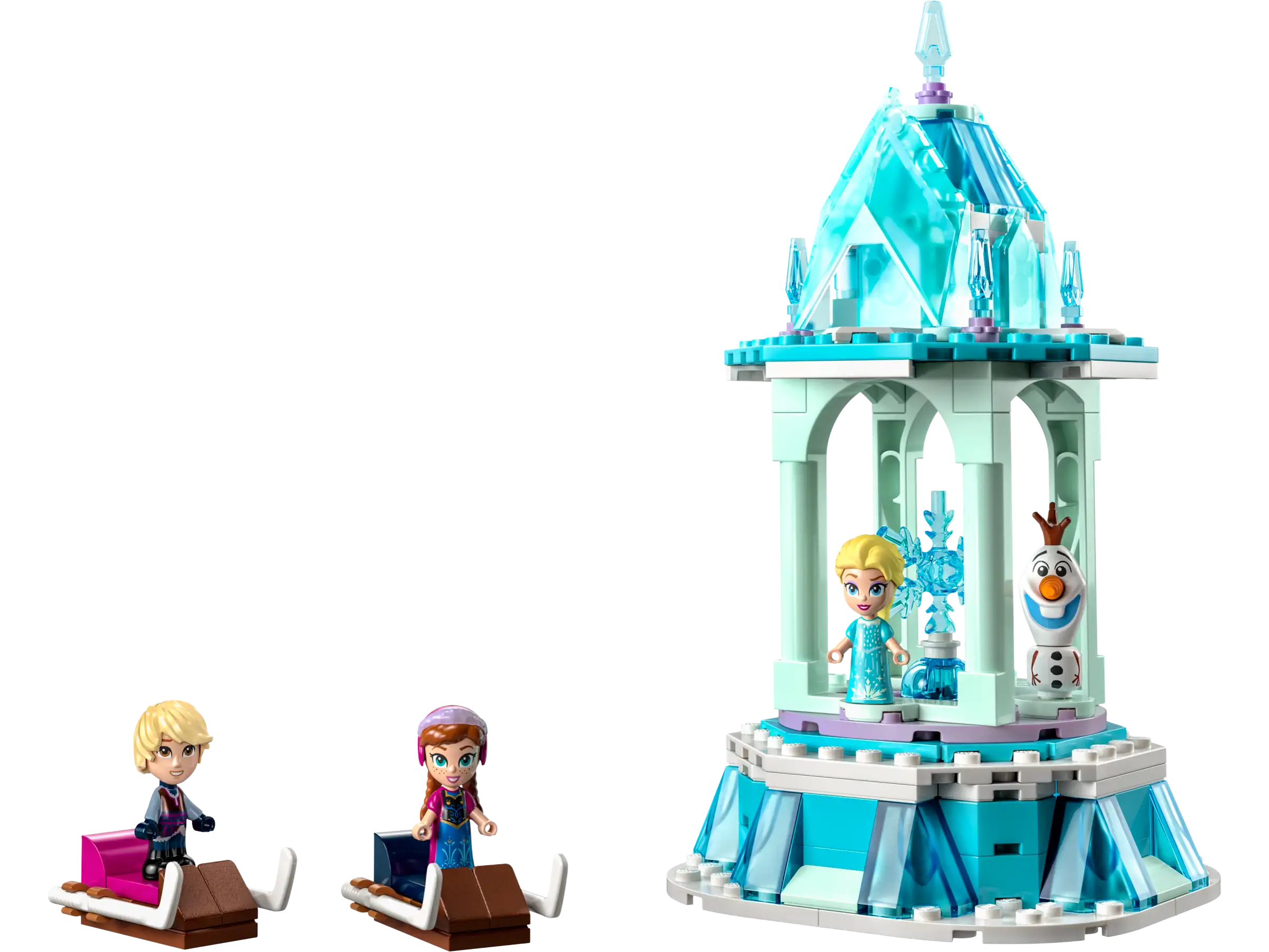 Đồ Chơi Lắp Ráp ung Điện Ma Thuật Của Anna Và Elsa - Anna and Elsa's Magical Carousel - Lego Disney Princess 43218 (175 Mảnh Ghép)