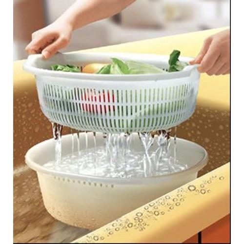 Rổ nhựa 5.3L SANADA màu trắng - Nội địa Nhật Bản