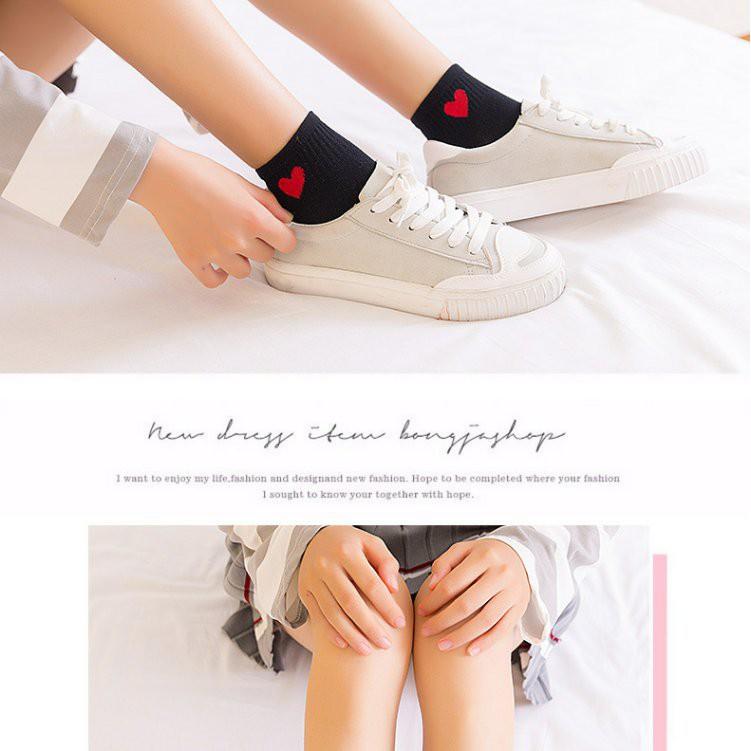 Set 3 Đôi Tất Tim Hàn Quốc
