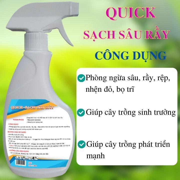 Chế Phẩm Sinh Học Trị Bọ Trĩ, Rệp Sáp, Nhện Đỏ, Rầy, Sâu Cho Hoa Hồng, Cây Cảnh - Đã Pha Sẵn, Xịt Trực Tiếp, An Toàn