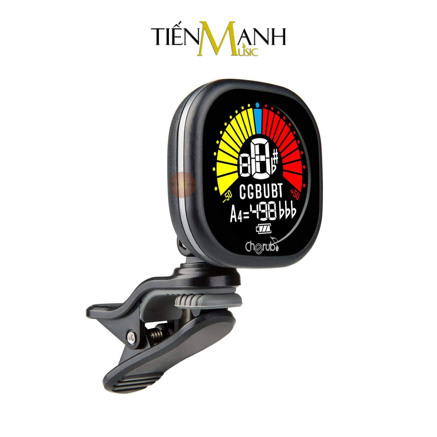 [Pin Sạc] Máy Lên Dây Đàn Guitar, Ukulele, Violin Cherub WST-675 Chỉnh âm Bass, Chromatic Clip on Tuner WST675 Tuning WST 675 Hàng Chính Hãng - Kèm Móng Gẩy DreamMaker