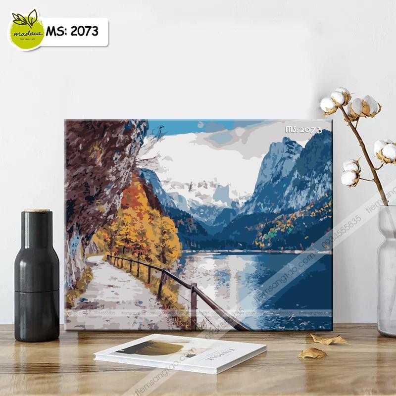 Tranh tô màu 40x50cm có khung Sắc màu Thiên Nhiên T2073