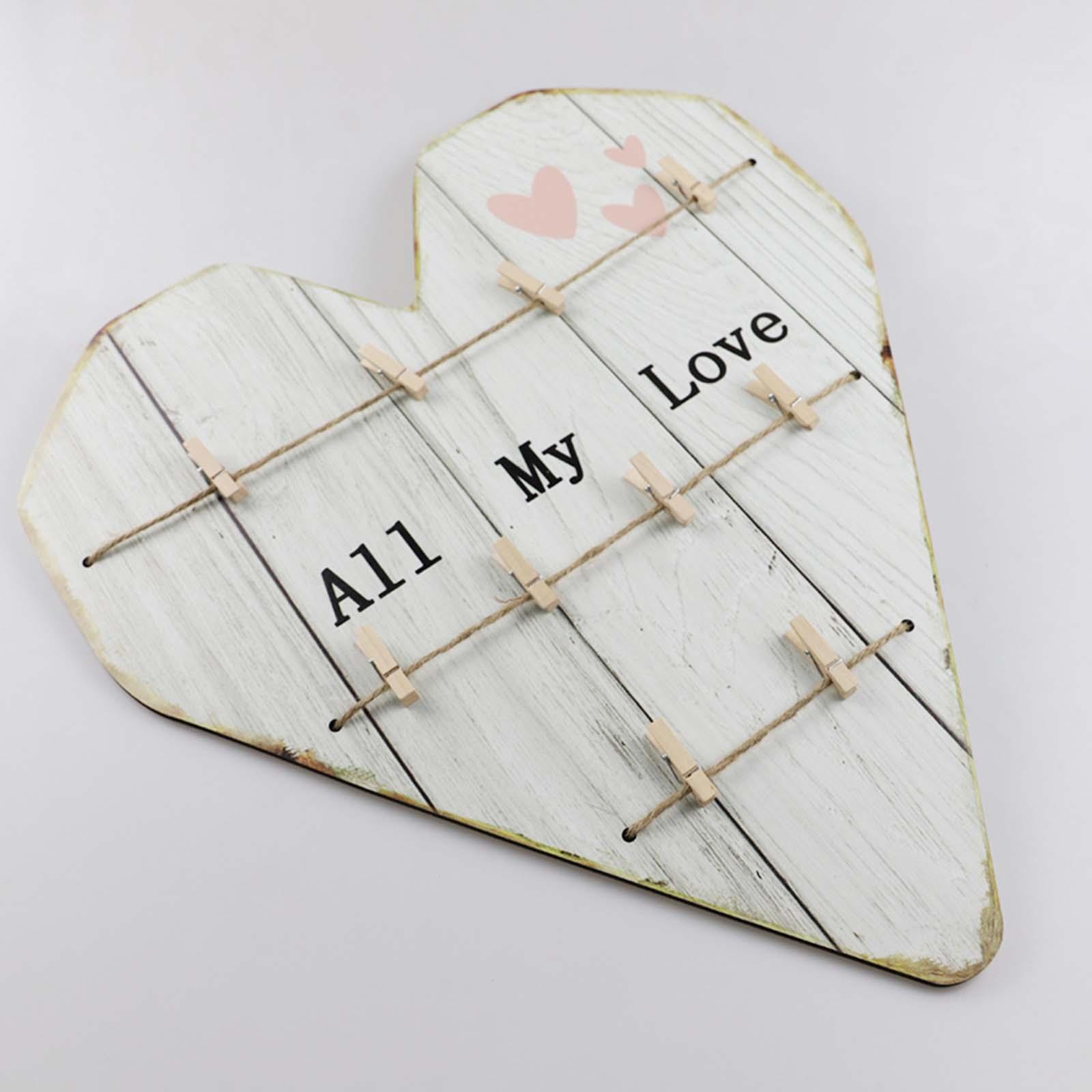 Picture Frames with Clip Photo Decorations for Bedroom