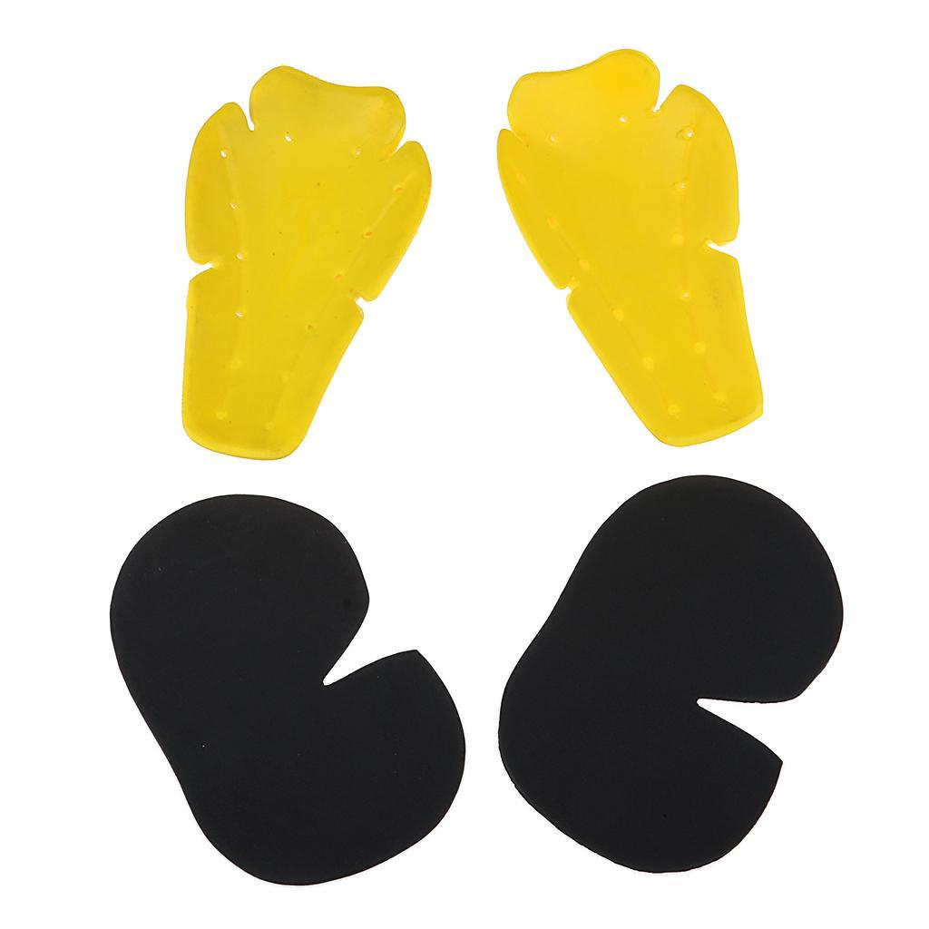 2X 4Pcs Motocross Racing Protector Motorcycle Hip & Knee Pads Guard Protective