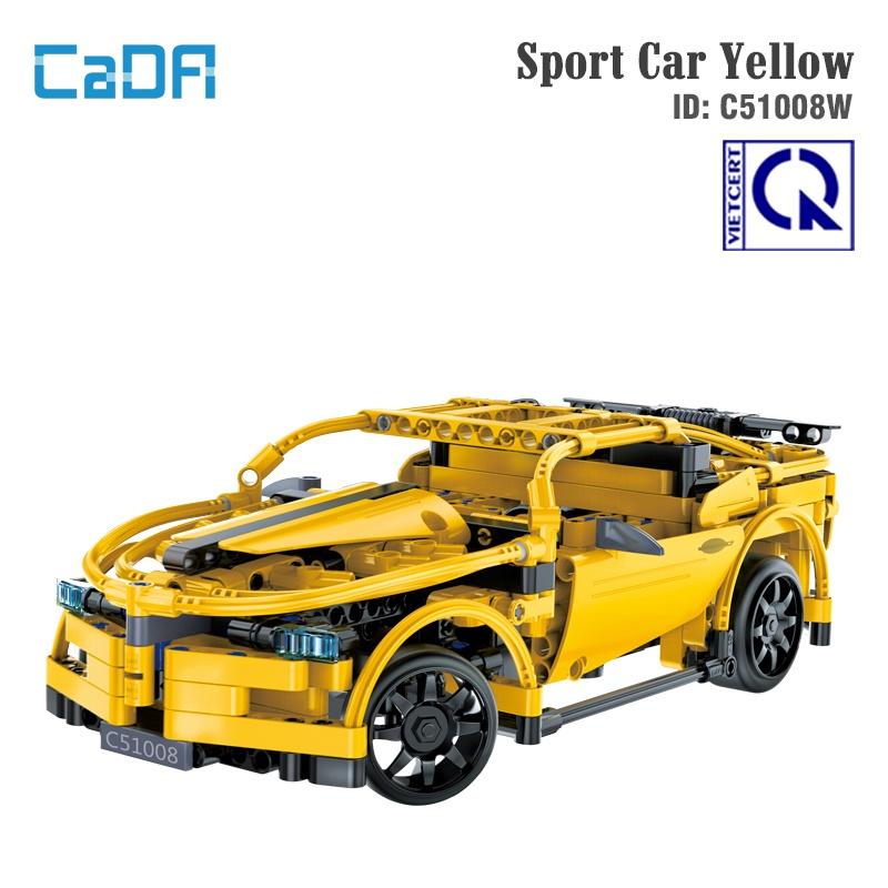 Đồ Chơi Lắp Ráp Điều Khiển Xe Thể Thao Yellow – CADA C51008W