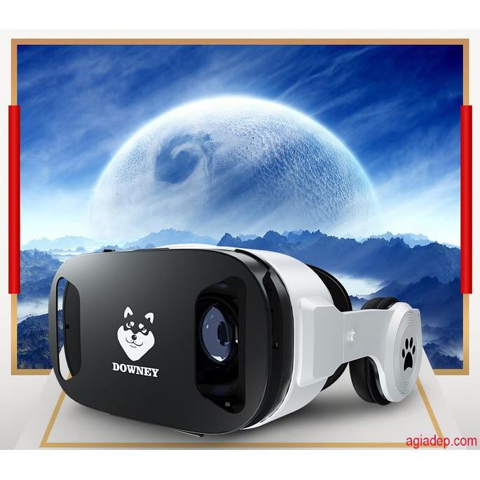 Kính thực tế ảo 3D VR cao cấp Downey - Sói bạc Thế Hệ 9 (Agiadep) Hàng xịn nhà giàu - Có tay điều khiển mã YAH24