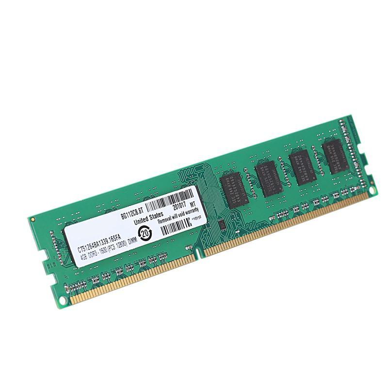 DDR3 4GB Ram PC3-12800 1.5V 1600Mhz 240 Pin Memory DIMM Unbuffered and Non-ECC f