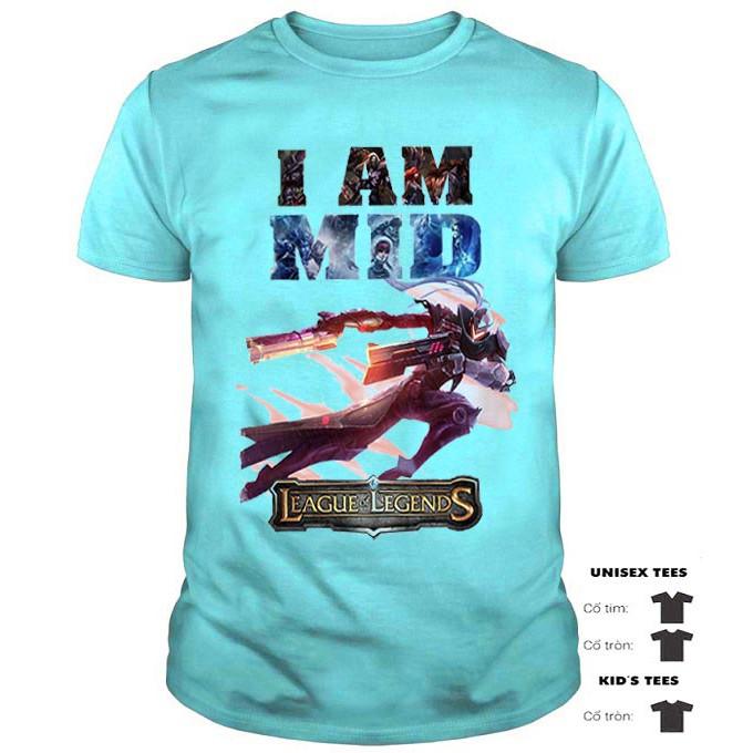 Áo Thun LUCIAN, Áo Thun Liên Minh LUCIAN I AM MID Cao Cấp - LOL TSHIRT