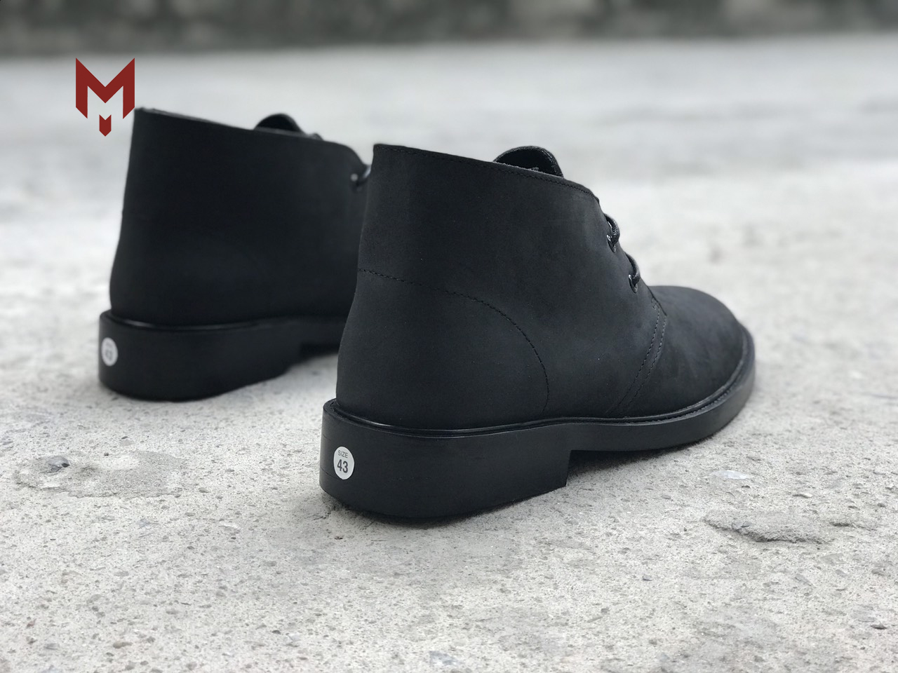 Giày cao cổ nam dà bò sáp Steed Chukka boots