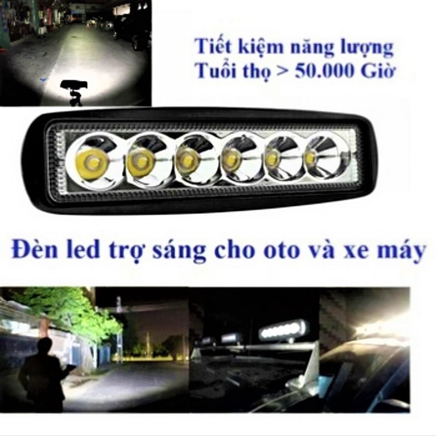 ĐÈN TRỢ SÁNG XE MÁY LED C6 MẪU MỚI SIÊU SÁNG