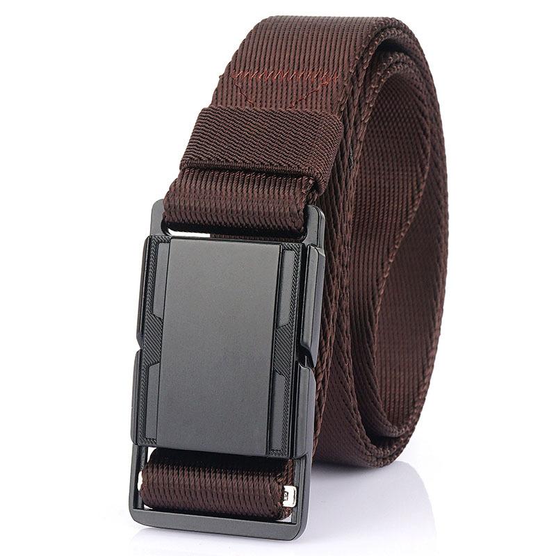 Chính Thức Xác Thực Unisex Chiến Thuật Đai Chống Rỉ Sét Kim Loại Khóa Nam Châm Công Việc Ngoài Trời Dây MềM MạI Thực Nylon Quân Sự Thắt Lưng Nam