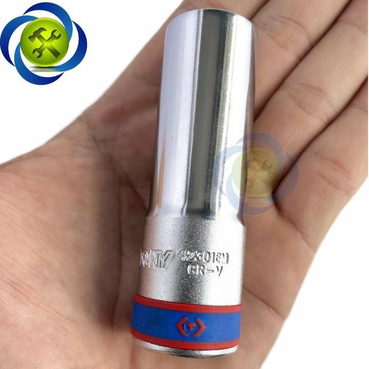 Tuýp 16mm 1/2 Kingtony 423016M loại dài 77mm 12 cạnh màu trắng