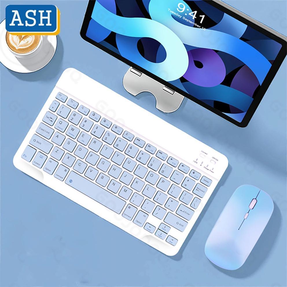 Bộ Bàn Phím + Chuột Bluetooth Không Dây 10 inch Sạc Được Cho Samsung Galaxy Tab S6 Lite S8 S7 Plus S5e S7 FE A8 10.5 A7 10.4 A 10.1