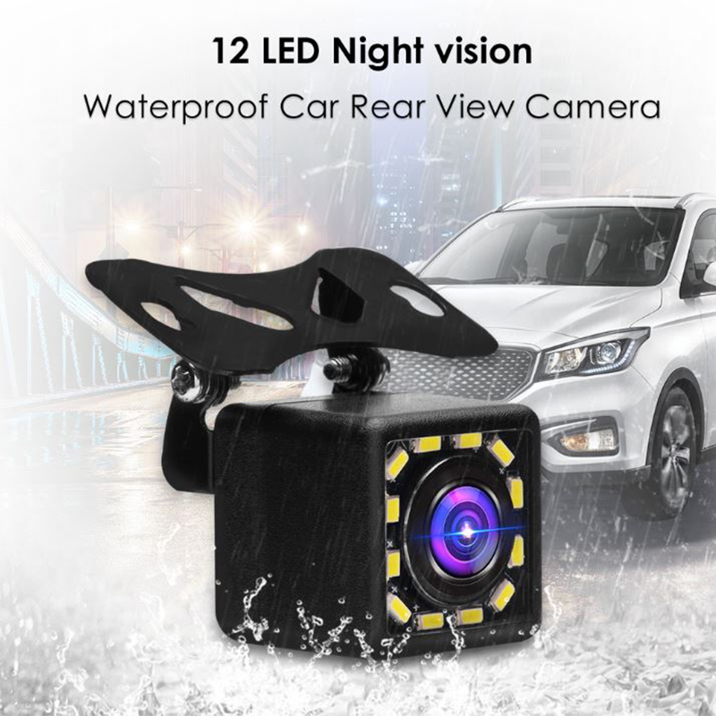 Camera Lùi Cho Xe Hơi CCD 12 LED (Vuông)