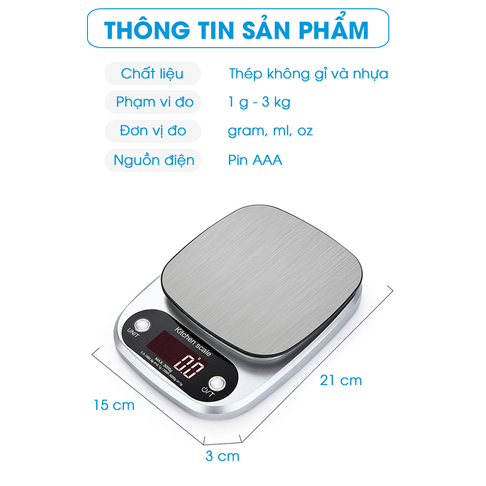 Cân Tiểu Ly Điện Tử Nhà Bếp