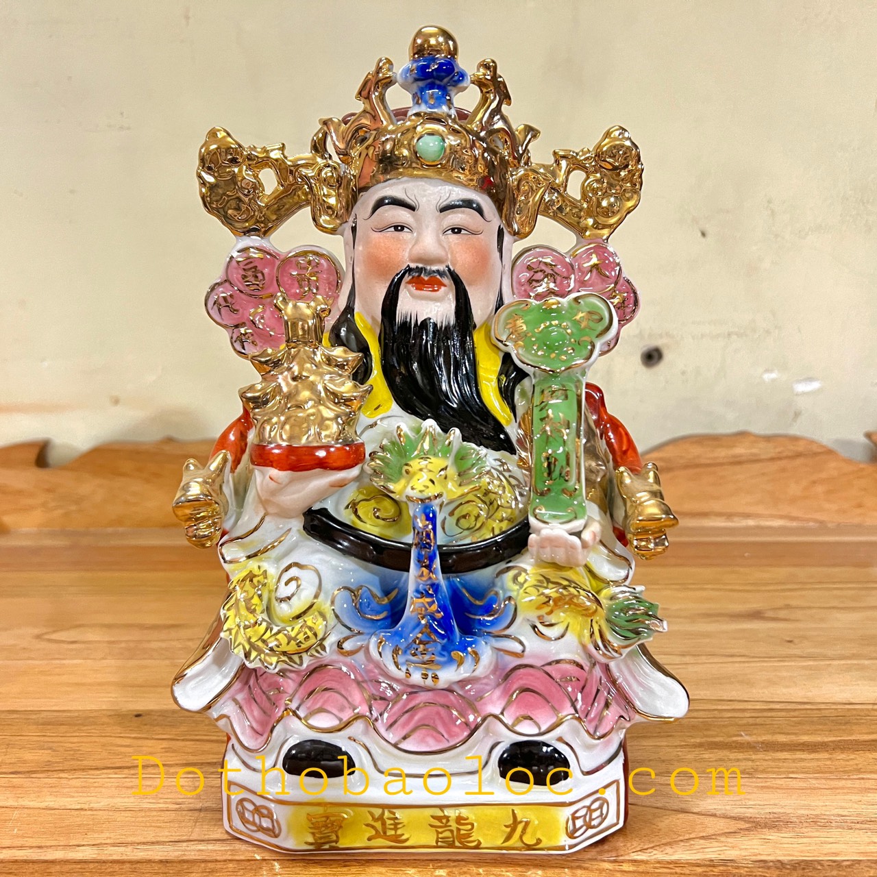 Tượng Ông Thần Tiên sứ rất đẹp cao 25cm