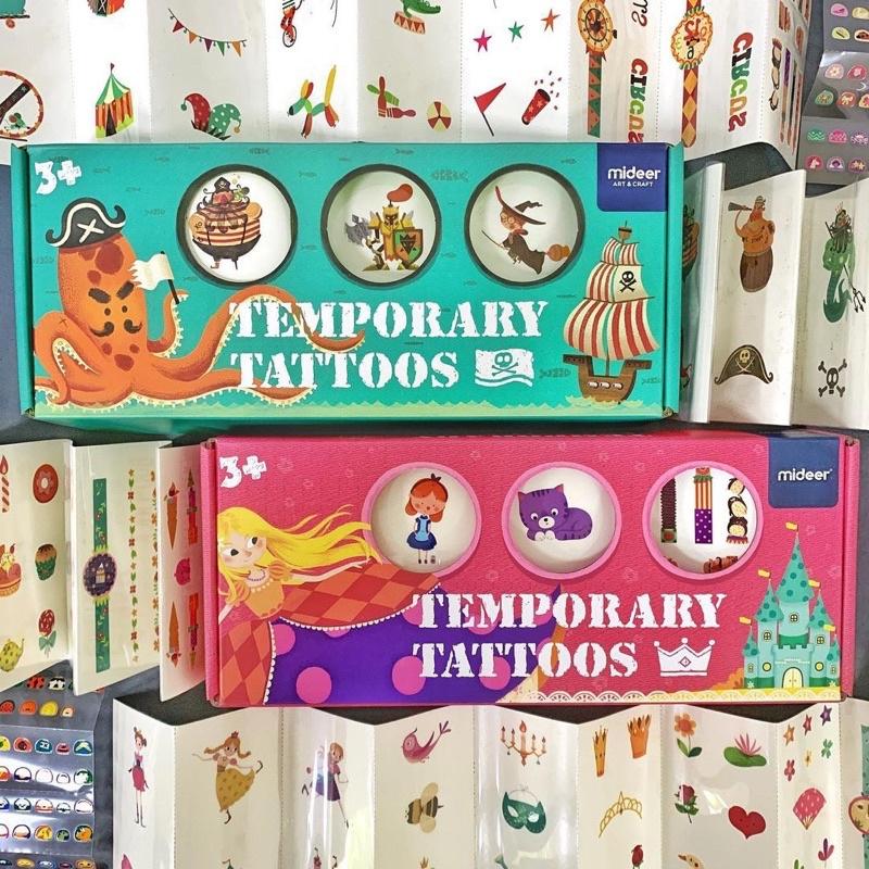 Hình Xăm Tạm Thời và Hình Dán Móng tay An Toàn Cho Trẻ Temporary Tattoos Mideer cho bé 2,3,4,5,6 tuổi