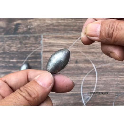 Chì Câu Cá Chì Tròn Xuyên Tâm 120g Đủ Size PK7 đồ câu FISHING_HD