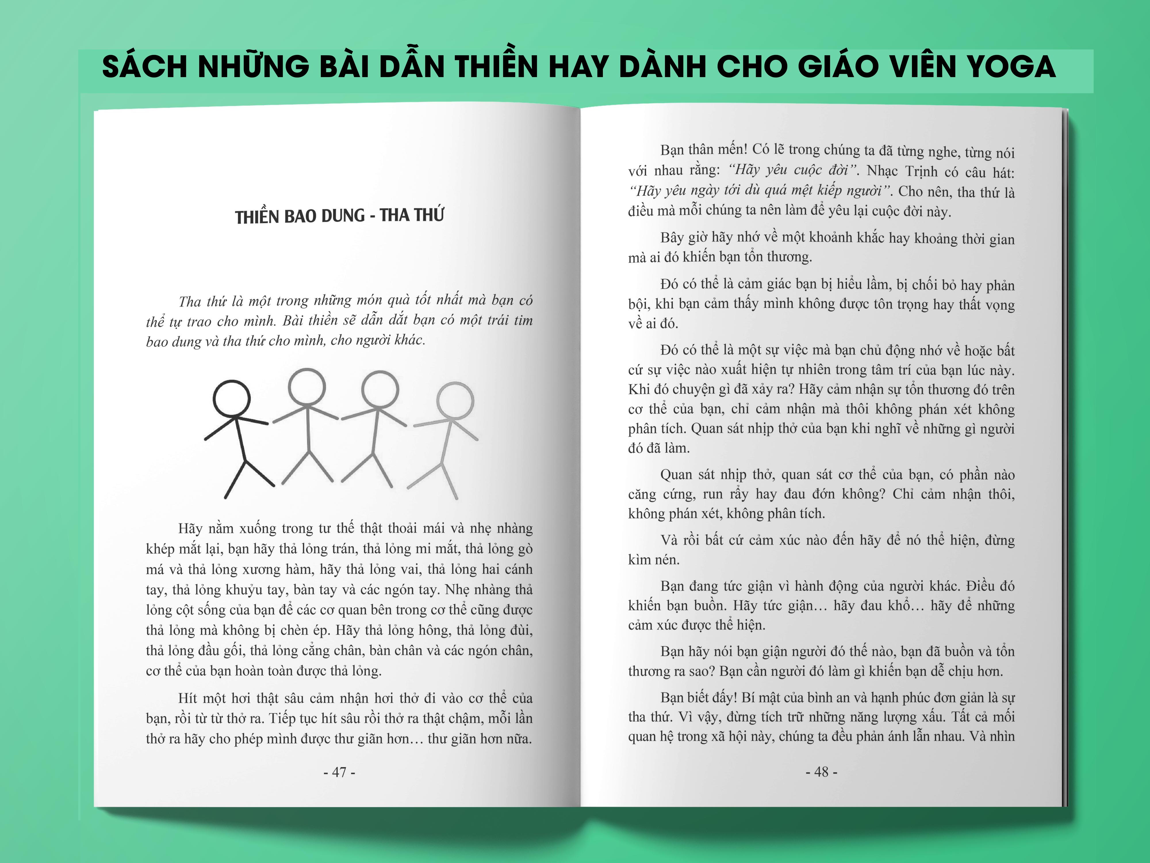 Bộ sách dành cho Giáo viên Yoga cơ bản: Giáo án giảng dạy & luyện tập Yoga + Những bài dẫn thiền hay dành cho giáo viên Yoga