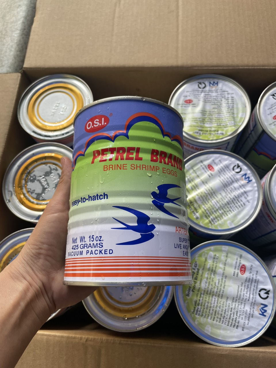 Artemia lon 425g - thức ăn cho cá cảnh, cho cá bột phát triển tốt