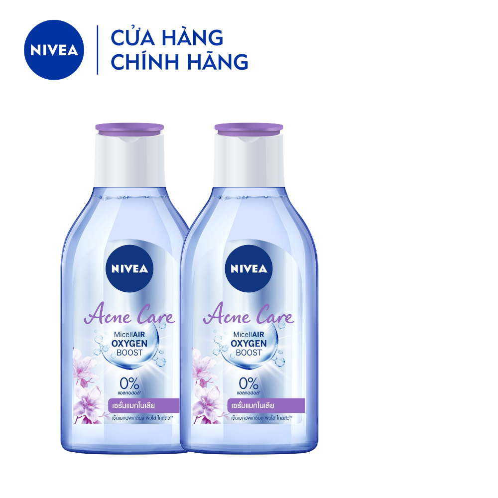 Bộ 2 Nước Tẩy Trang NIVEA Acne Care Ngừa Mụn | Sạch Sâu - 80116