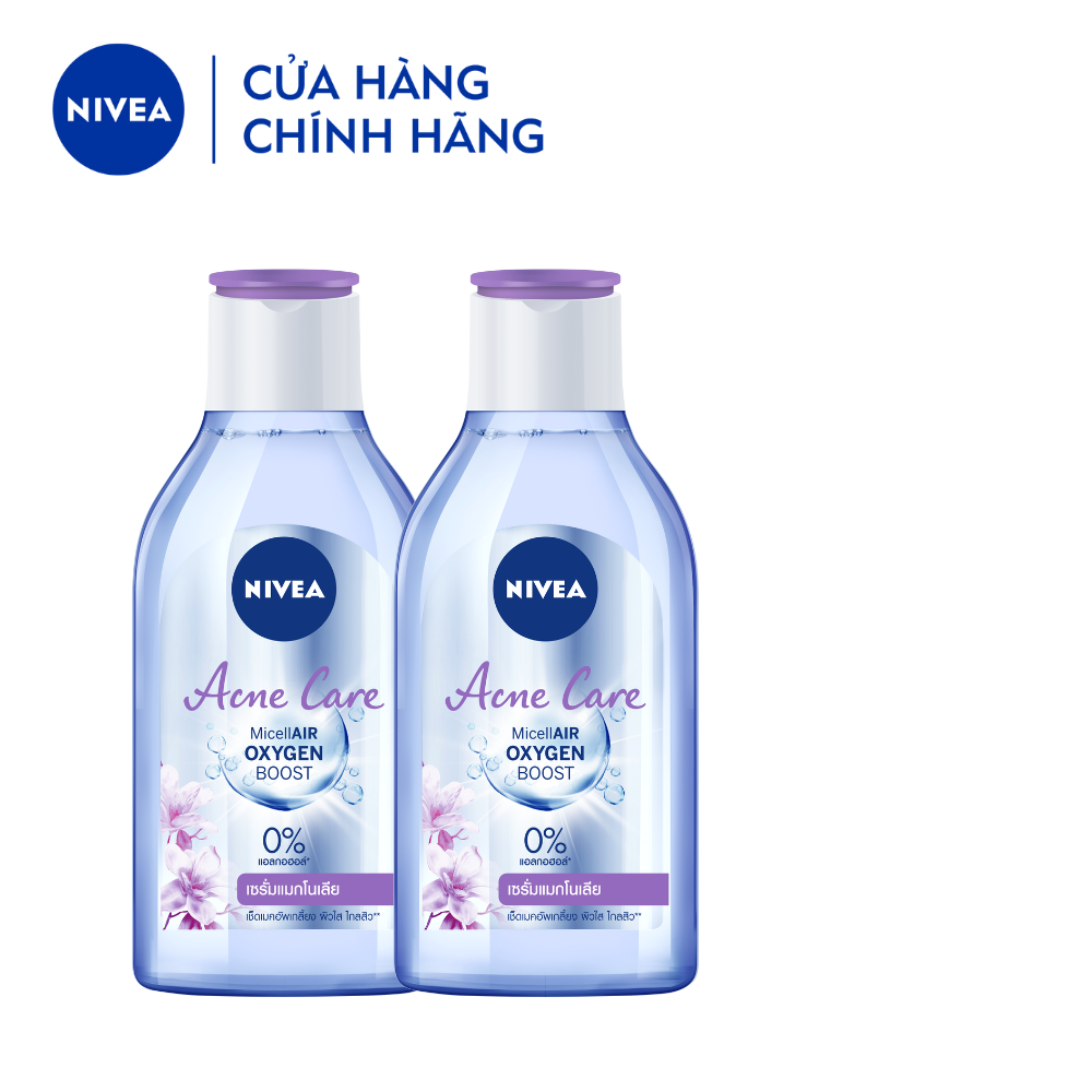 Bộ 2 Nước Tẩy Trang NIVEA Acne Care Ngừa Mụn | Sạch Sâu (400 Ml) - 80116