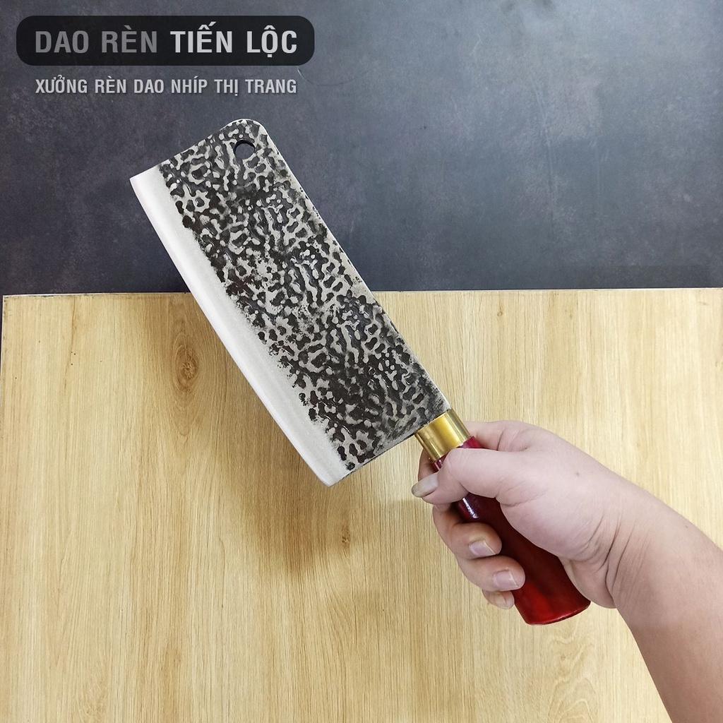 Bộ Dao Làm Bếp 4 Món, Dao Chặt Thái Lọc Đa Năng, Cán đỏ