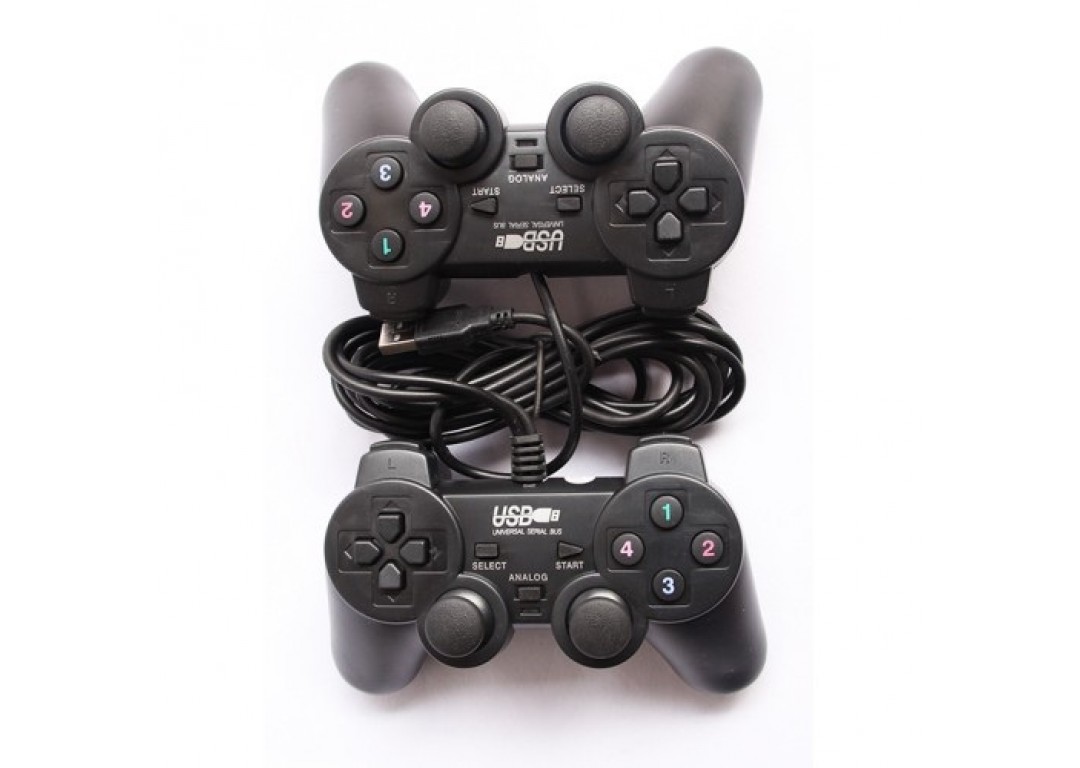 TAY CẦM CHƠI GAME Game pad ĐÔI EW-2008D có rung