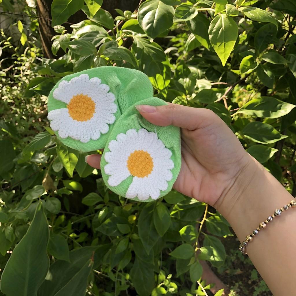 Tất hình bông hoa siêu kute cho bé gái từ 3 tháng đến 2 tuổi