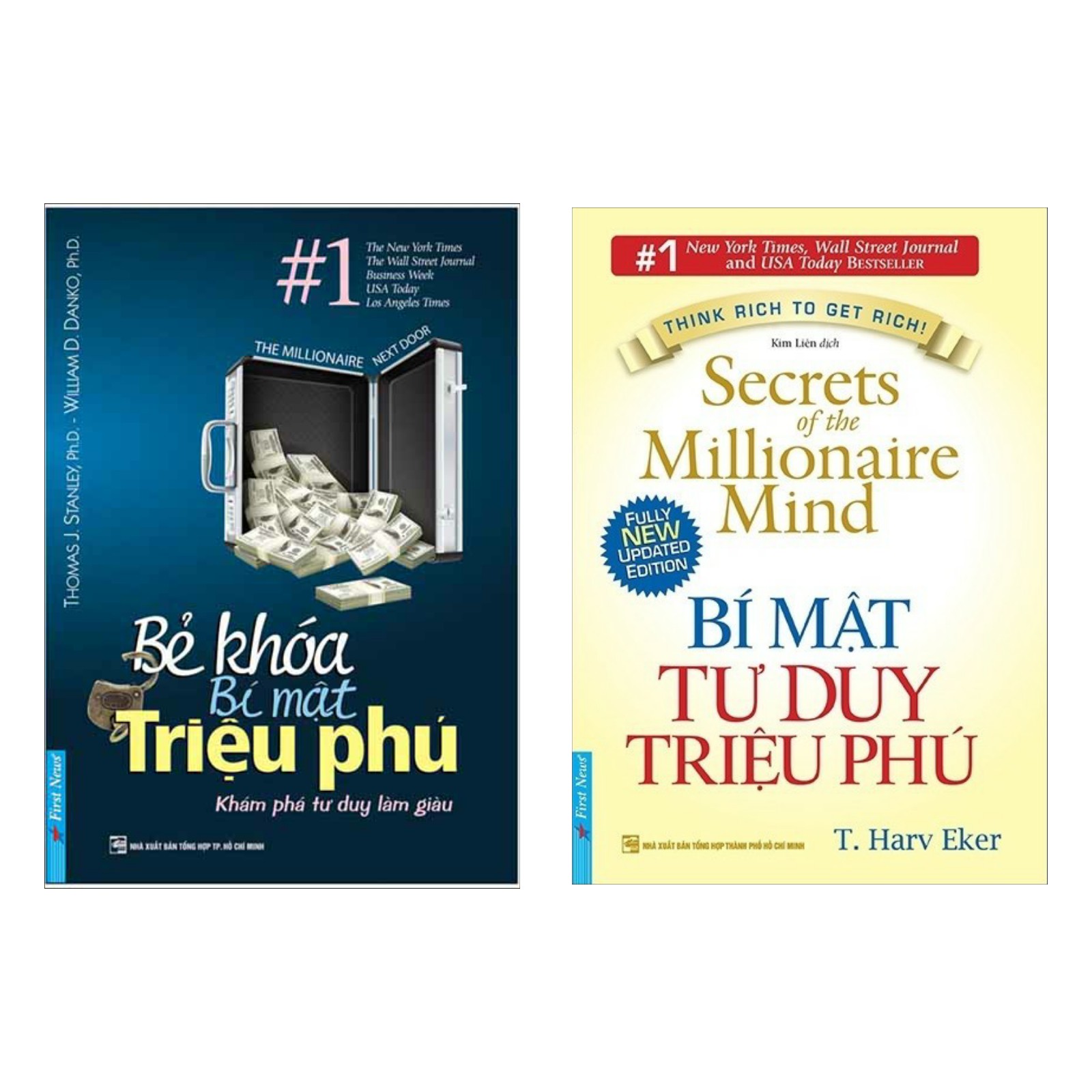 Combo: Bẻ Khóa Bí Mật Triệu Phú + Bí Mật Tư Duy Triệu Phú ( học lỏm bí kíp làm giàu từ các Triệu Phú / sách kinh tế hay)