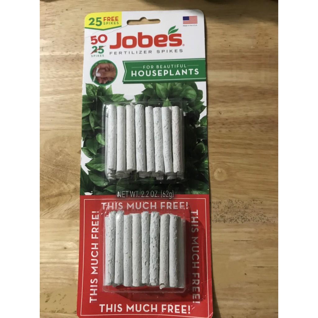 Phân bón cao cấp nhập từ Mỹ JOBES tỷ lệ 13.4.5 thích hợp chăm kei 50 que