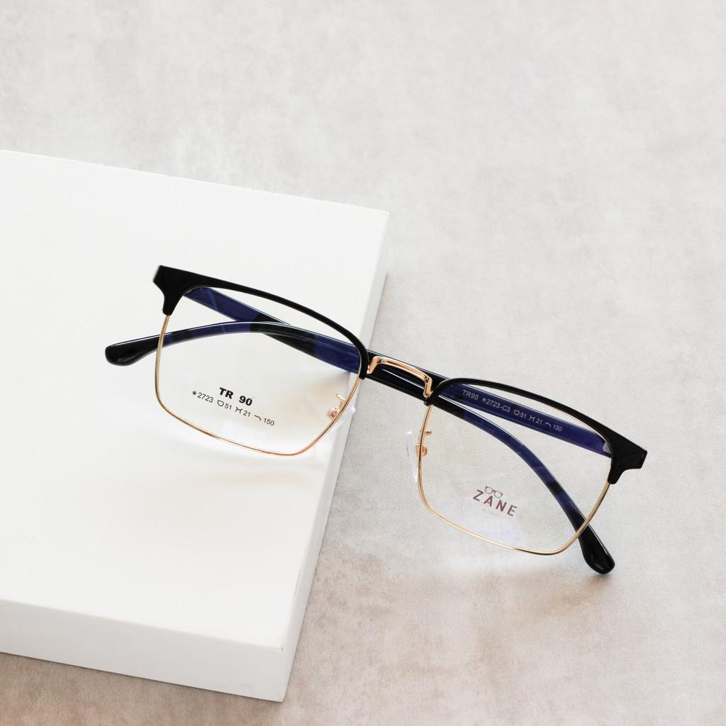 Gọng cận nam, tròng kính đổi màu, chống ánh sáng xanh, gọng kính vuông mã Z5201-2723