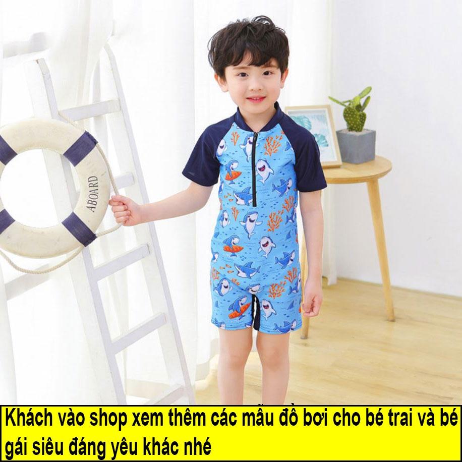 (HCM) BỘ ĐỒ BƠI LIỀN THAN HOẠ TIẾT HÌNH THÚ CỰC CHẤT DÀNH CHO BÉ TRAI_MÃ 011