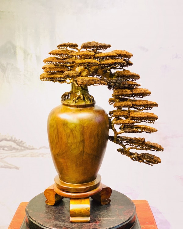 Bình Tùng Bonsai gỗ bách Xanh (TH02) - Siêu VIP - Đẳng Cấp Giàu Sang Quý Tộc - Nội Thất An Thắng - Gỗ Hương Rất Quí Được Chọn Rất Kỹ , Hàng Đục Thủ Công Tỷ Mỉ Rất Tinh Xảo - Mang Tài Lộc Phú Quý Cho Gia Chủ -0911750868