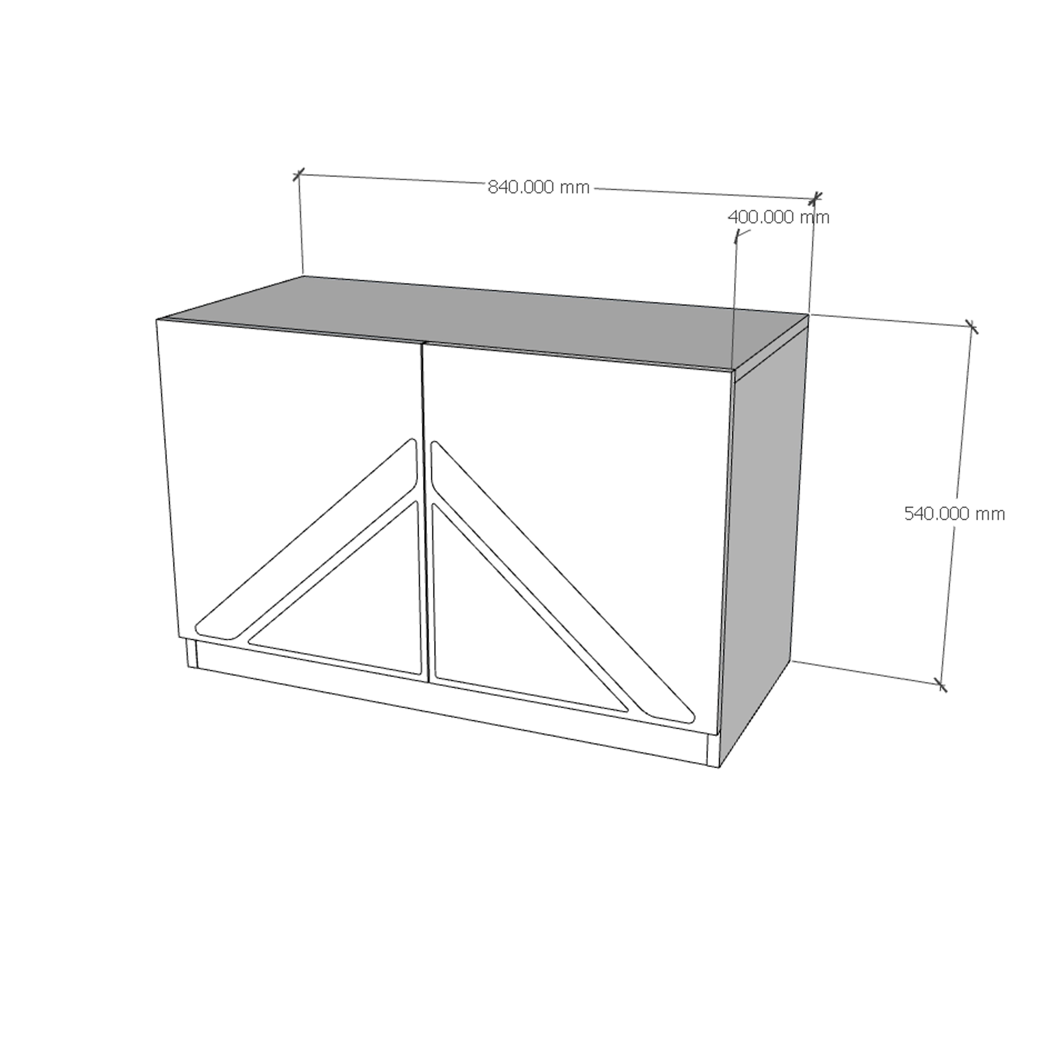 [Happy Home Furniture] CHARIS , Tủ lưu trữ 2 cánh mở , 84cm x 40cm x54cm ( DxRxC), TCM_117