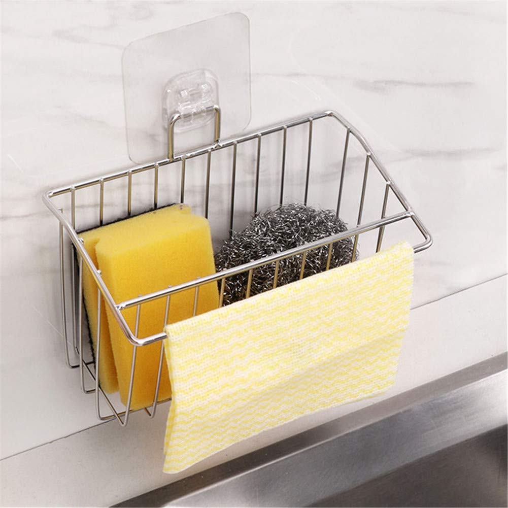 Rổ đựng đồ rửa chén dán tường inox 304 có sticker Hobby Home Decor TB2