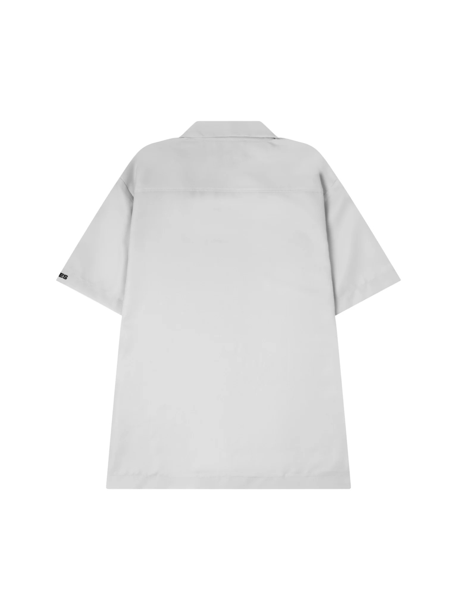 Áo sơ mi nam nữ tay lỡ , oversize chất vải kate lụa , logo thêu Hades form rộng unisex - Gin store