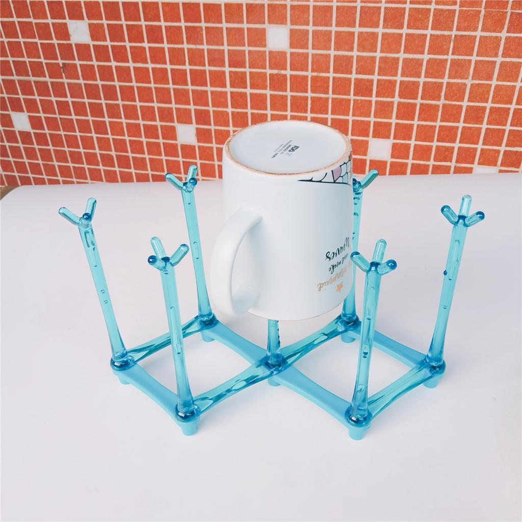 Kitchen Drain Cup Holder Bottle Drying Drainer Rack Plastic Bottle Drainer Stand