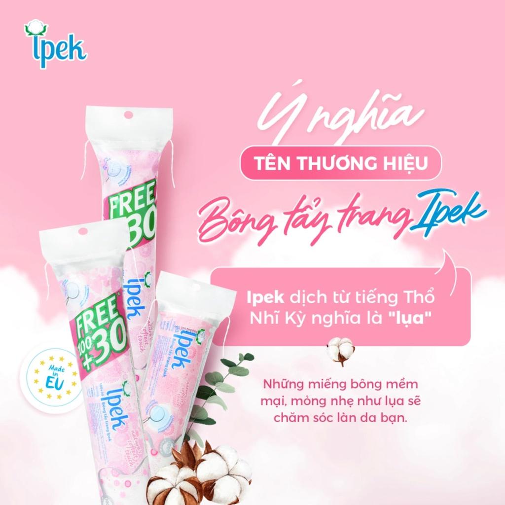 Bông Tẩy Trang Ipek Klasik 100% Cotton Pads Thổ Nhĩ Kỳ (80/130/150 Miếng)