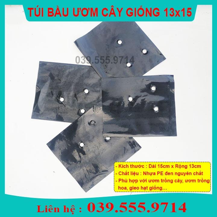 TÚI BẦU VUÔNG ƯƠM CÂY GIỐNG 1KG - CHẬU NHỰA DẺO