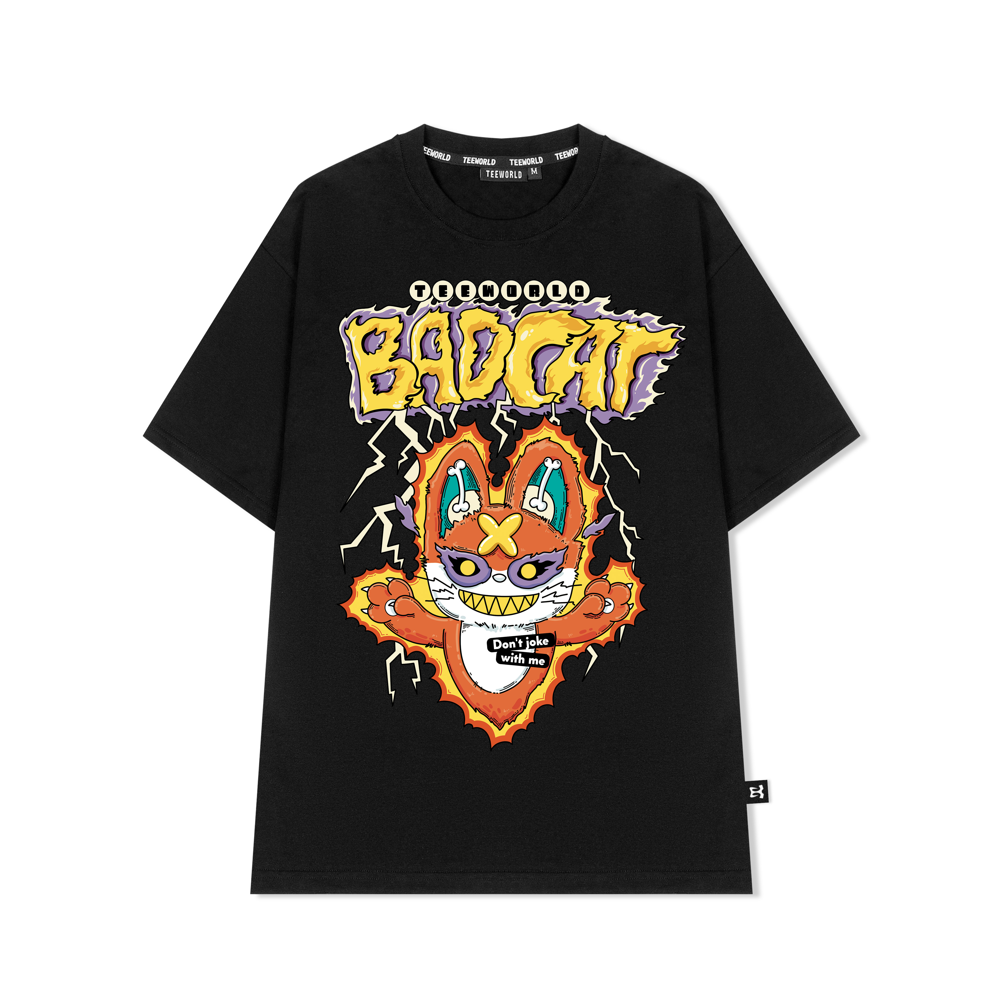Áo thun Teeworld Bad Cat Thunder - TW Zoo Collection T-Shirt Nam Nữ Form Rộng Unisex