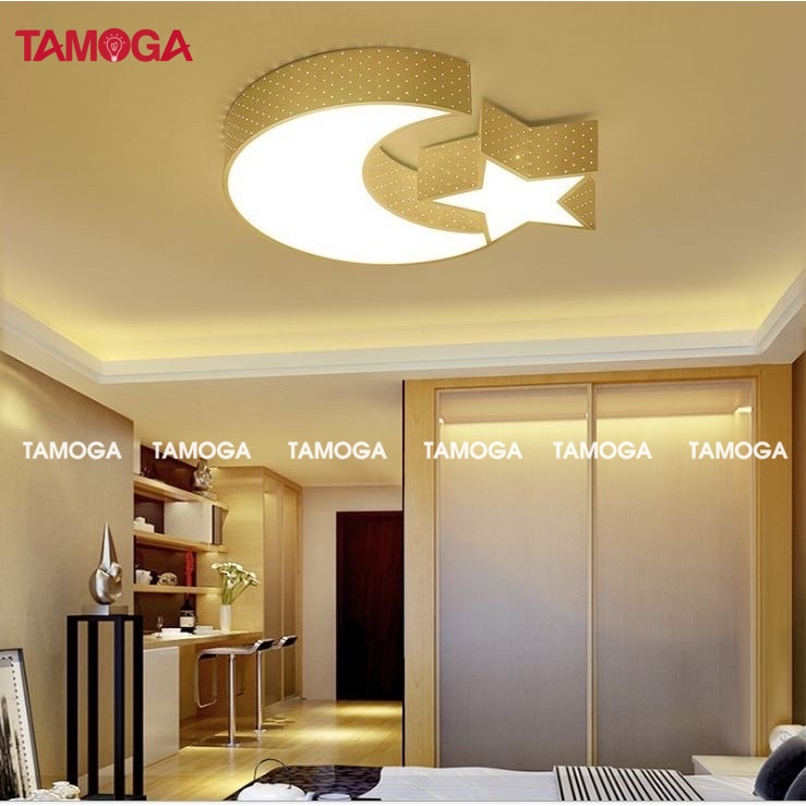 Đèn trần trang trí hình trăng sao TAMOGA RUBYS 8324+ Tặng kèm khiển