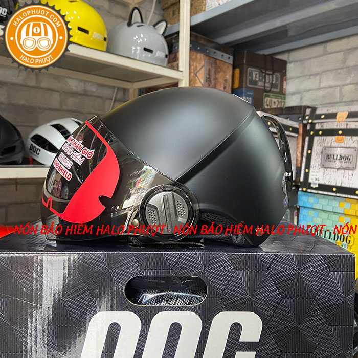 Nón bảo hiểm nửa đầu có kính Asia MT-106k - Nhiều màu - Chính hãng