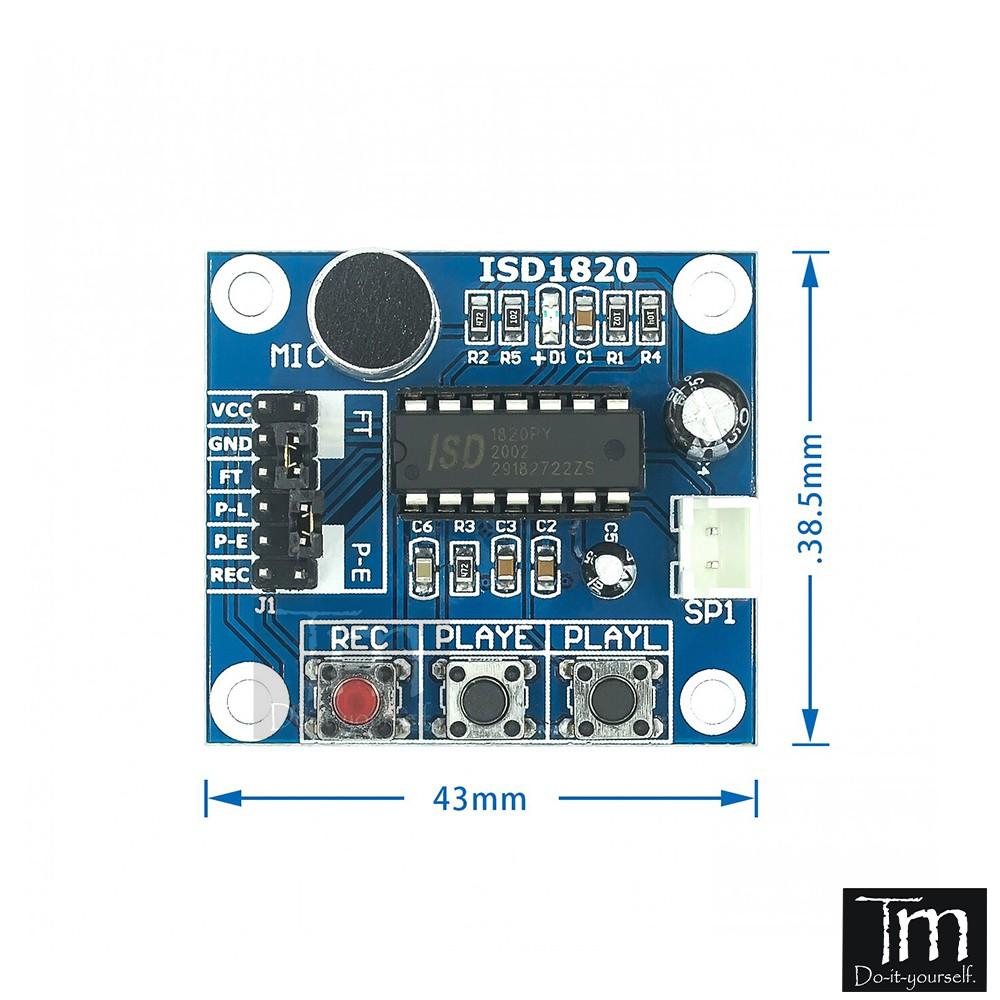 Modul Ghi Và Phát Âm Thanh ISD1820 (20s)
